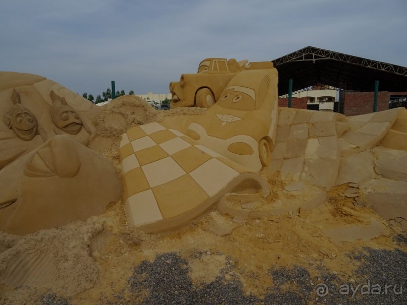 SAND CITY - Песочный город в Хургаде. Как мы добирались до него и впечатления.