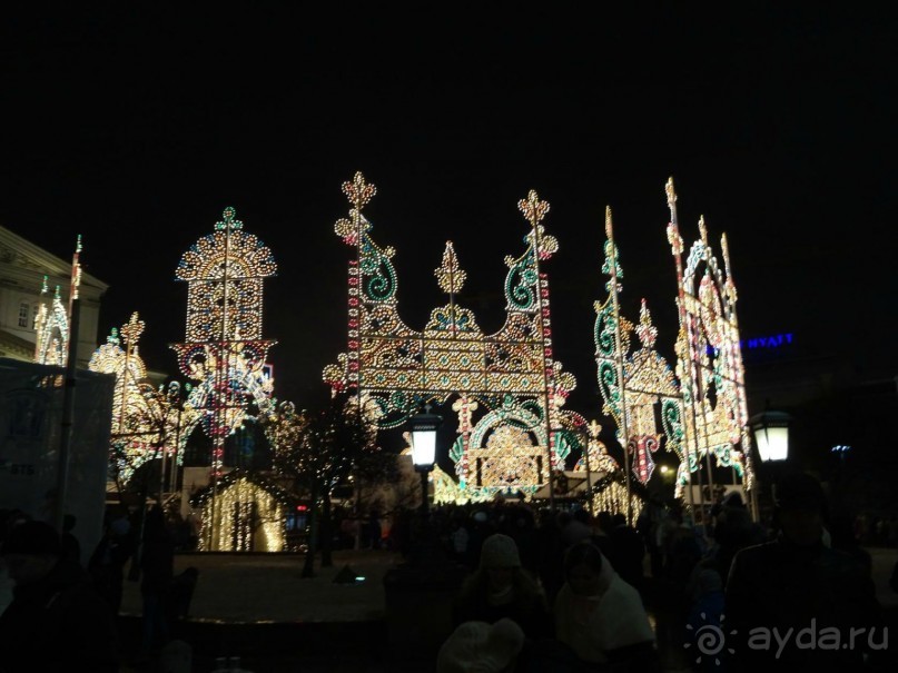 Москва в новогодних подсветках. Январь 2016. Фотогалерея.