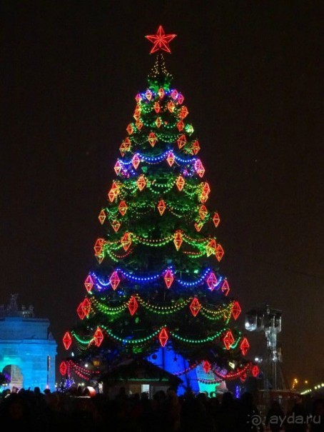 Москва в новогодних подсветках. Январь 2016. Фотогалерея.