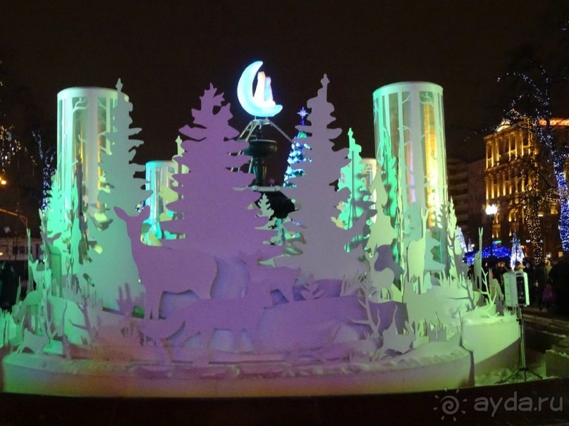 Москва в новогодних подсветках. Январь 2016. Фотогалерея.