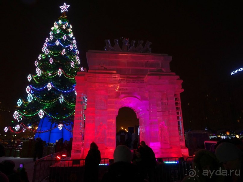 Москва в новогодних подсветках. Январь 2016. Фотогалерея.