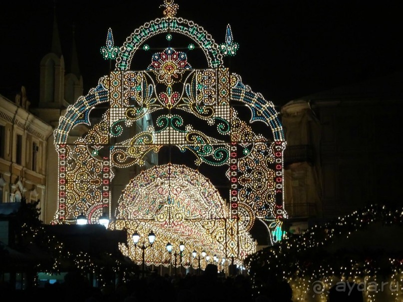Москва в новогодних подсветках. Январь 2016. Фотогалерея.
