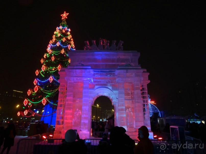 Москва в новогодних подсветках. Январь 2016. Фотогалерея.