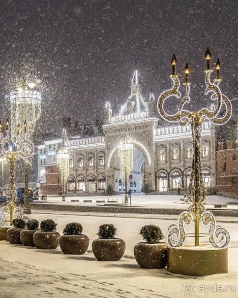 Прогулки по зимней Москве от католического Рождества до Крещения Господня.
