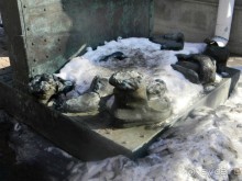  Памятник "Жертвы гнета" скульптора Зураба Церетели на территории музея современного искусства на Петровке, 25