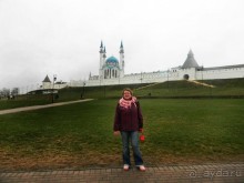 Казань встретила непогодой, но потрясающие виды на Казанский Кремль и мечеть Кул-Шариф, не стали от этого менее впечатляющими.