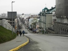Улицы Казани весьма холмистые.