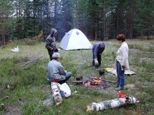 Правильный отдых. На байдарках по Кокшенге.