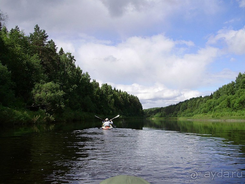 Правильный отдых. На байдарках по Кокшенге.