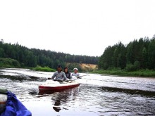 Правильный отдых. На байдарках по Кокшенге.