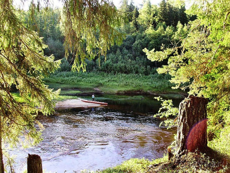 Правильный отдых. На байдарках по Кокшенге.