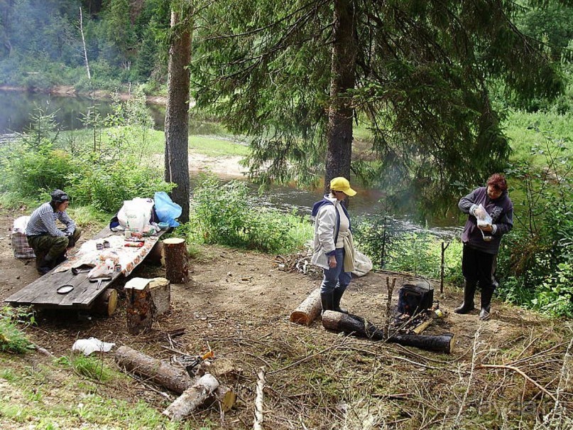 Правильный отдых. На байдарках по Кокшенге.