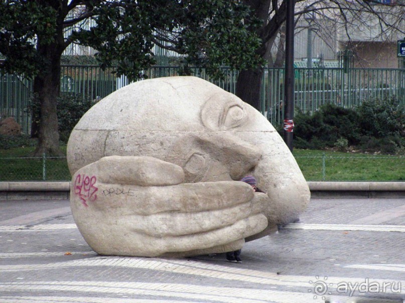 Авеню Елисейские поля.  Париж.