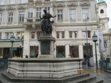 В городских фактурных книгах Вены уже в 1455 году была сделана запись о расходах на фонтан, вода которого текла по трубам из Дворцового сада. Каменный павильон над фонтаном был увенчан памятником Святого Флориана.