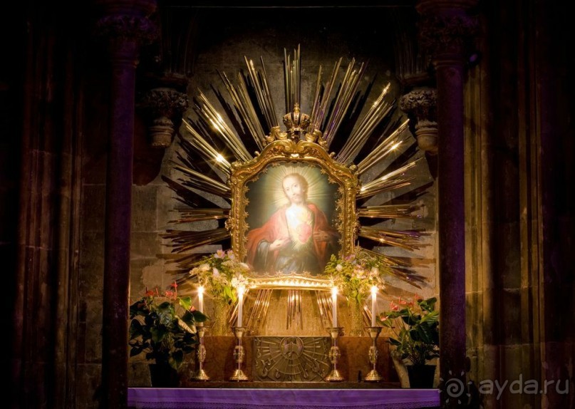 В зале северной башни находится оригинал «Бога зубной боли»