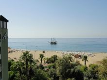 Вид из номера отеля.