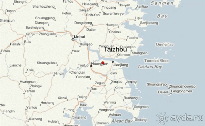 Тайчжоу-центр буддизма и даосизма в Китае