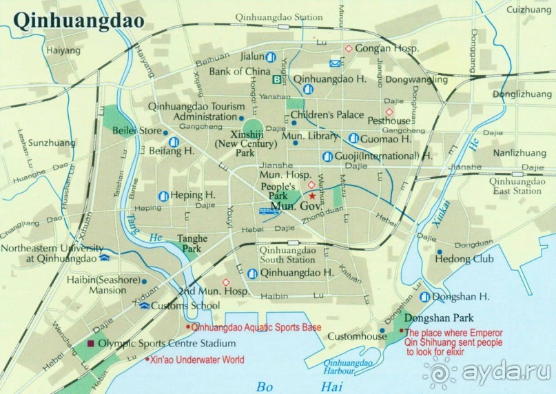 ЦИНЬХУАНДАО-северный курорт в Китае