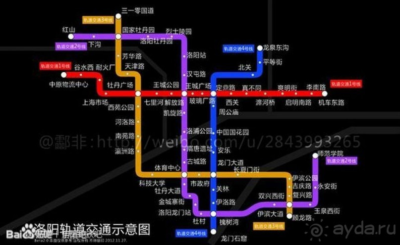 Схема будущего метро Лояна