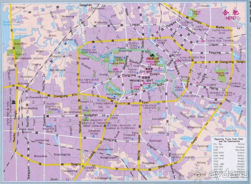 Карта Хэфэя