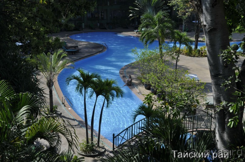 Вид с балкона номера отеля 