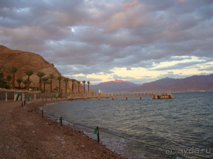 Пляж перед отелем PRINCESS (Эйлат, коралловый берег)