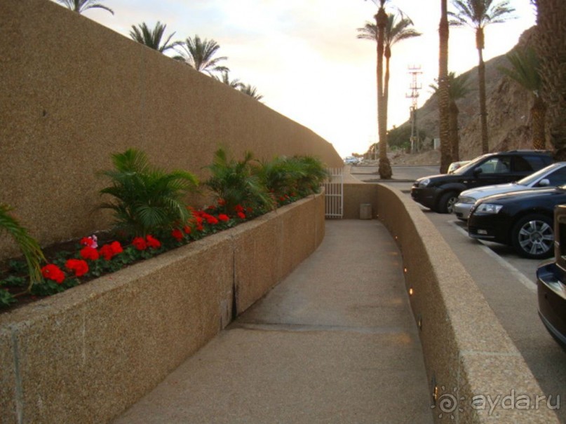 Пляж перед отелем PRINCESS (Эйлат, коралловый берег)