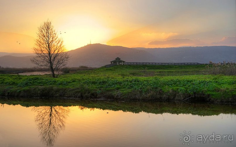 Закат в Агмон Ха Хула