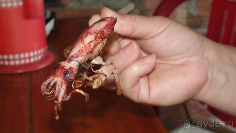 Жареные кальмары в тамариновом соусе-объеденье!