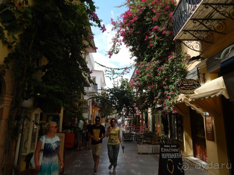 На улицах Нафплиона.