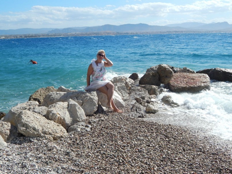 На пляже отеля "Pappas"