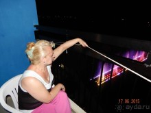 Вид на "Поющие фонтаны" с балкона нашего номера.