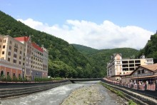 Горнолыжный курорт "Роза Хутор" Сочи.