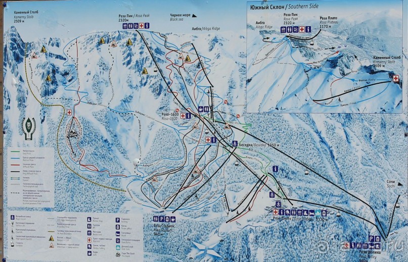 Горнолыжный курорт "Роза Хутор" Сочи.