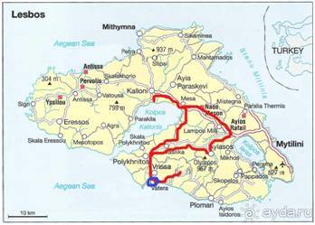 Лесбос. Путешествие на автомобиле по греческим островам. Начало. Остров Лесбос, 2011 год