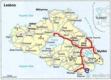 Лесбос. Путешествие на автомобиле по греческим островам. Начало. Остров Лесбос, 2011 год