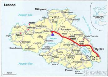 Лесбос. Путешествие на автомобиле по греческим островам. Начало. Остров Лесбос, 2011 год