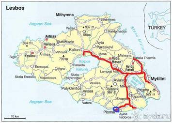 Лесбос. Путешествие на автомобиле по греческим островам. Начало. Остров Лесбос, 2011 год