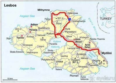 Лесбос. Путешествие на автомобиле по греческим островам. Начало. Остров Лесбос, 2011 год