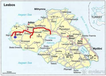 Лесбос. Путешествие на автомобиле по греческим островам. Начало. Остров Лесбос, 2011 год