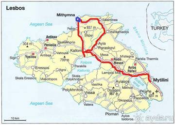 Лесбос. Путешествие на автомобиле по греческим островам. Начало. Остров Лесбос, 2011 год