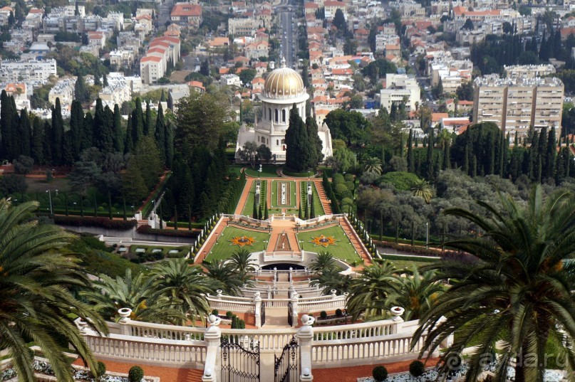 Бахайские сады Хайфы.