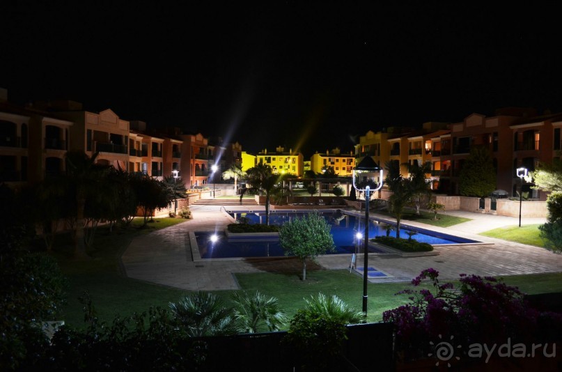 Вид с терасы ночью