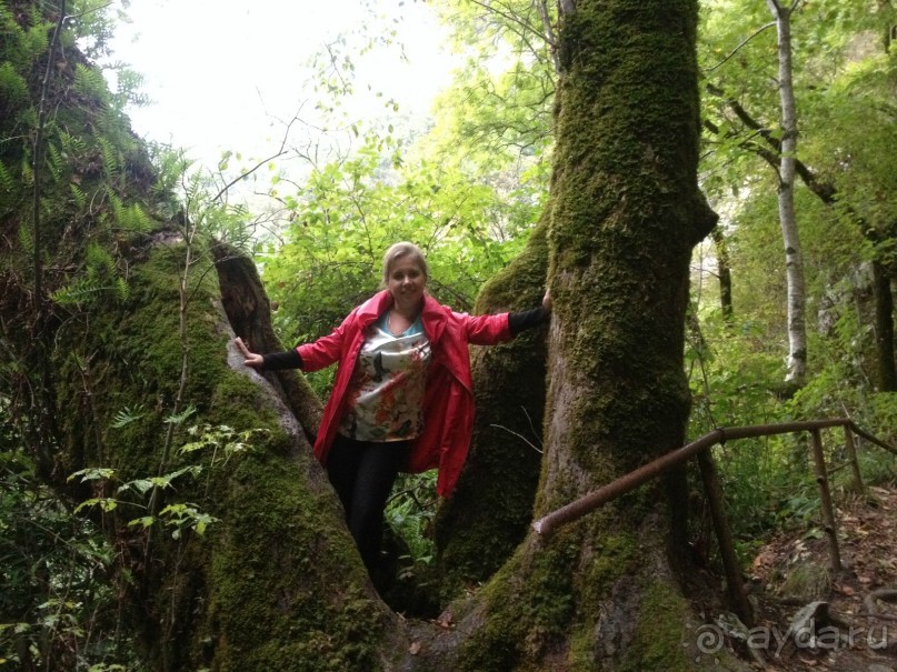 Чтобы загдать желание, нужно встать в эту расщелину