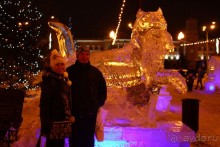 И вновь - бабр. На этот раз ледовый. Вы уже прочитали историю возникновения этого мифическо-геральдического персонажа Иркутска?