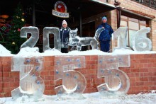 В 2015 году Иркутск отмечал 355-летие. Новогоднее убранство городу было посвящено этому юбилею