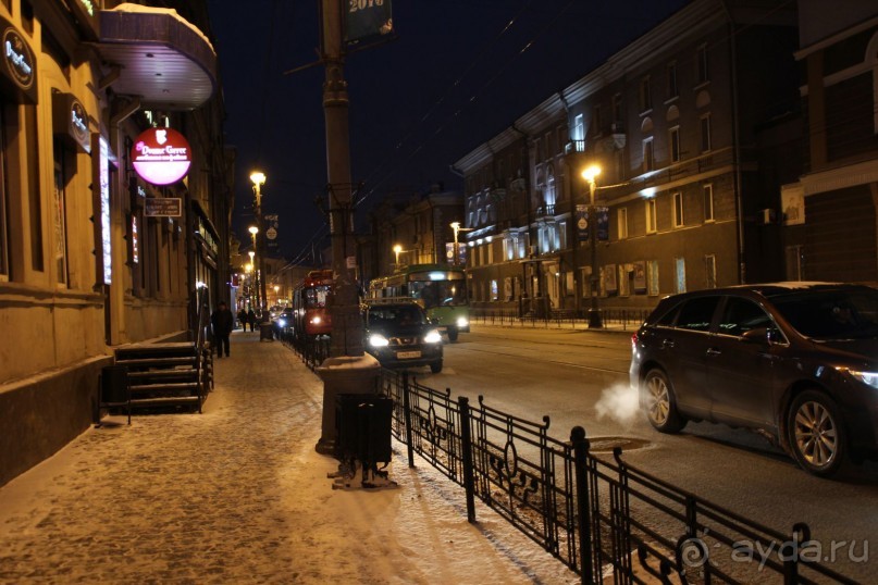 Вечерний Иркутск! Холодно!