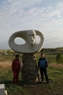 скульптуры художника,отдыхавшего там