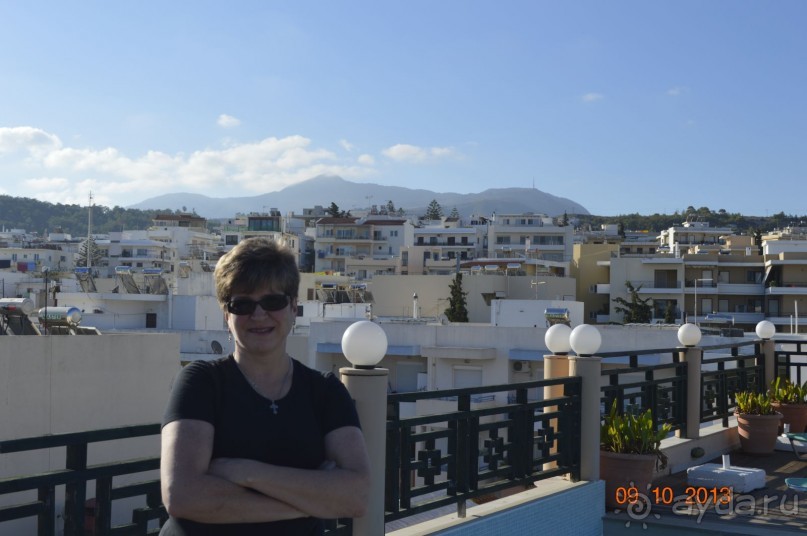 Вид с крыши отеля.