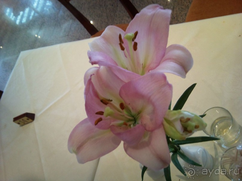 Офомление столика в ресторане